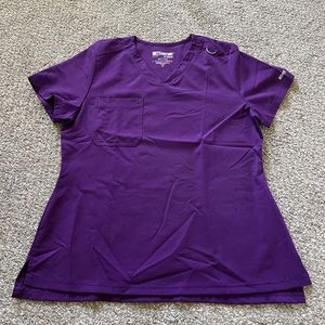 Grey’s Anatomy Spandex Stretch Bree V-Neck Tuck-In Top, women’s size medium.